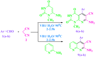 Graphical abstract: Synthesis of fused pyridines in the presence of thiamine hydrochloride as an efficient and reusable catalyst in aqueous conditions