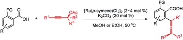 A Ruthenium Ii Catalyzed Ch Allenylation Based Approach To Allenoic