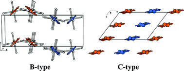 Graphical abstract: Magnetic structures of the B and C type Cr(PO3)3 metaphosphates