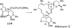 Graphical abstract: A total synthesis of milbemycin G: approaches to the C(1)–C(10)-fragment and completion of the synthesis