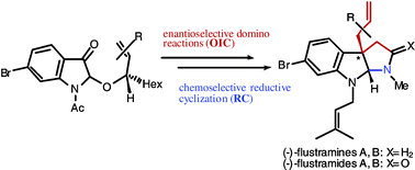 Graphical abstract: Enantioselective total synthesis of (−)-flustramines A, B and (−)-flustramides A, B via domino olefination/isomerization/Claisen rearrangement sequence