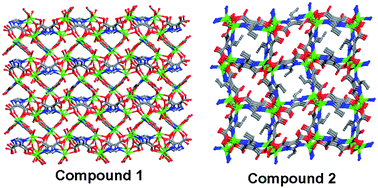 Graphical abstract: Assembly of two 3-D metal–organic frameworks from Cd(II) and 4,5-imidazoledicarboxylic acid or 2-ethyl-4,5-imidazoledicarboxylic acid