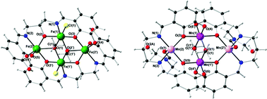 Graphical abstract: Di-, tetra- and hexanuclear iron(III), manganese(II/III) and copper(II) complexes of Schiff-base ligands derived from 6-substituted-2-formylphenols