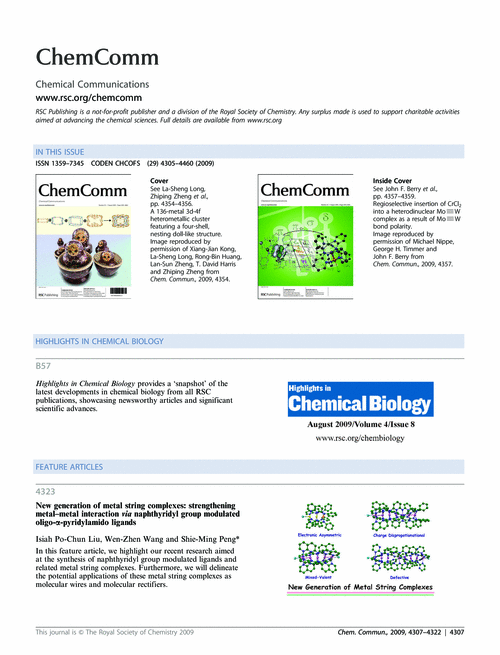 Contents and Highlights in Chemical Biology