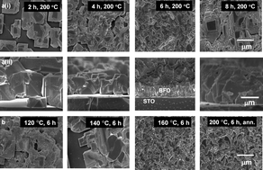 Graphical abstract: Hydrothermal synthesis of (00l) epitaxial BiFeO3 films on SrTiO3 substrate