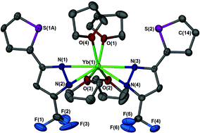 Graphical abstract: Divalent metal complexes (Ca, Sr, Ba, Yb) of the unsymmetrical 3-(2′-thienyl)-5-(trifluoromethyl)pyrazolate ligand
