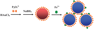 Graphical abstract: Colorimetric detection of Fe3+ ions using pyrophosphate functionalized gold nanoparticles