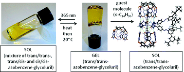 Graphical abstract: A transparent photo-responsive organogel based on a glycoluril supergelator