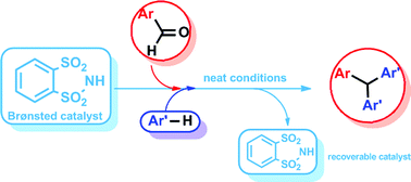 Graphical abstract: A new practical synthesis of triaryl and trisindolylmethanes under solvent-free reaction conditions