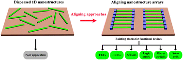 Graphical abstract: The art of aligning one-dimensional (1D) nanostructures