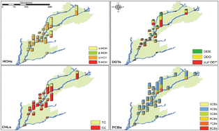 Graphical abstract: Distribution and risk assessment of organochlorine contaminants in surface water from River Chenab, Pakistan