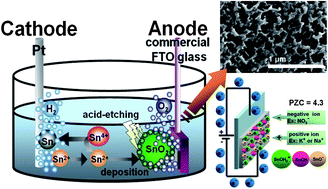 Graphical abstract: Porous FTO thin layers created with a facile one-step Sn4+-based anodic deposition process and their potential applications in ion sensing