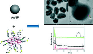 Graphical abstract: Synthesis, structure and characterization of Fe6 molecular clusters with peripheral sulfur atom-capped silver nanoparticles