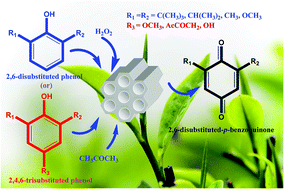 Graphical abstract: A green mesostructured vanadosilicate catalyst and its unprecedented catalytic activity for the selective synthesis of 2,6-disubstituted p-benzoquinones