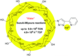 Graphical abstract: A palladium complex with functionalized β-cyclodextrin: a promising catalyst featuring recognition abilities for Suzuki–Miyaura coupling reactions in water