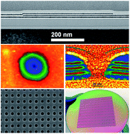 Graphical abstract: Fabrication of sub-20 nm nanopore arrays in membranes with embedded metal electrodes at wafer scales