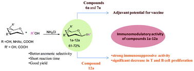 Graphical abstract: Ammonium chloride mediated synthesis of alkyl glycosides and evaluation of their immunomodulatory activity