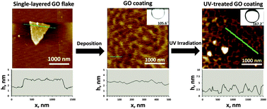 Graphical abstract: Tuning the underwater oleophobicity of graphene oxide coatings via UV irradiation