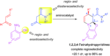 Graphical abstract: Organocatalytic multicomponent synthesis of enantioenriched polycyclic 1,2,3,4-tetrahydropyridines: key substrate selection enabling regio- and stereoselectivities