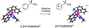 Graphical abstract: Properties and reactivities of nonheme iron(iv)–oxo versus iron(v)–oxo: long-range electron transfer versus hydrogen atom abstraction