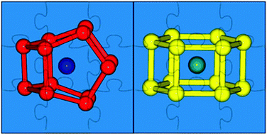 Graphical abstract: On the structural landscape in endohedral silicon and germanium clusters, M@Si12 and M@Ge12
