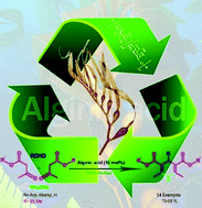 Graphical abstract: Alginic acid: a highly efficient renewable and heterogeneous biopolymeric catalyst for one-pot synthesis of the Hantzsch 1,4-dihydropyridines