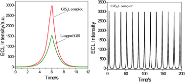 Graphical abstract: An electrochemiluminescence sensor based on a sulfur-terminal CdS2L complex