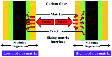 Graphical abstract: Influence of matrix modulus on the mechanical and interfacial properties of carbon fiber filament wound composites