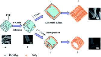 Graphical abstract: Morphology adjustment of one dimensional CeO2 nanostructures via calcination and their composite with Au nanoparticles towards enhanced catalysis