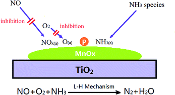 Graphical abstract: Deactivation of Mn/TiO2 catalyst for NH3-SCR reaction: effect of phosphorous
