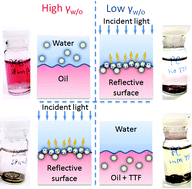 Graphical abstract: Self-assembly and redox induced phase transfer of gold nanoparticles at a water–propylene carbonate interface
