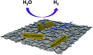 Graphical abstract: Solution-processed MoS2 nanotubes/reduced graphene oxide nanocomposite as an active electrocatalyst toward the hydrogen evolution reaction