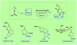 Graphical abstract: Ru-catalyzed sequence for the synthesis of cyclic amido-ethers