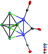 Graphical abstract: [Ge5Ni2(CO)3]2−: the first functionalized cluster of closo-[Ge5]2−