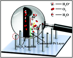Graphical abstract: Highly stable nanostructured membrane electrode assembly based on Pt/Nb2O5 nanobelts with reduced platinum loading for proton exchange membrane fuel cells