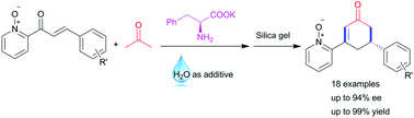 Graphical abstract: l-Phenylalanine potassium catalyzed asymmetric formal [3 + 3] annulation of 2-enoyl-pyridine N-oxides with acetone