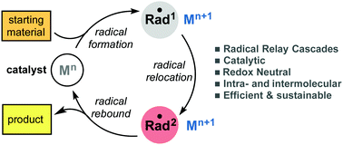 Graphical abstract: Catalytic cascade reactions by radical relay
