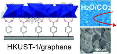 Graphical abstract: Graphene inclusion controlling conductivity and gas sorption of metal–organic framework