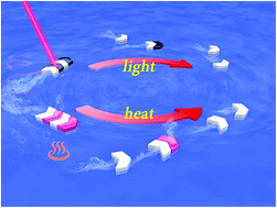 Graphical abstract: Multi-stage hydrogel rockets with stage dropping-off by thermal/light stimulation
