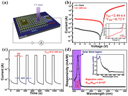 Graphical abstract: A self-powered solar-blind photodetector based on a MoS2/β-Ga2O3 heterojunction