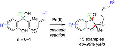 Graphical abstract: Synthesis of bicyclic ethers by a palladium-catalyzed oxidative cyclization-redox relay-π-allyl-Pd cyclization cascade reaction
