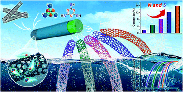 Graphical abstract: Tunable doping of N and S in carbon nanotubes by retarding pyrolysis-gas diffusion to promote electrocatalytic hydrogen evolution