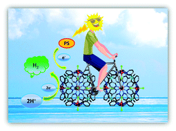 Graphical abstract: Photochemical hydrogen evolution from water by a 1D-network of octahedral Ni6L8 cages