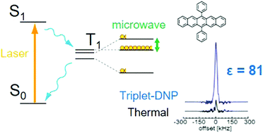 Graphical abstract: Dynamic nuclear polarization with photo-excited triplet electrons using 6,13-diphenylpentacene
