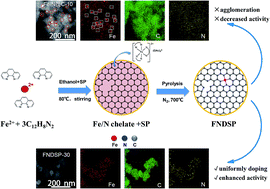 Graphical abstract: Principle understanding towards synthesizing Fe/N decorated carbon catalysts with pyridinic-N enriched and agglomeration-free features for lithium–oxygen batteries