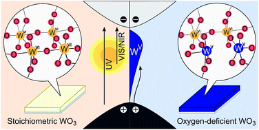Graphical abstract: Effect of oxygen deficiency on the excited state kinetics of WO3 and implications for photocatalysis