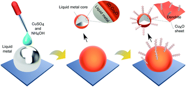 Graphical abstract: Liquid metal-supported synthesis of cupric oxide
