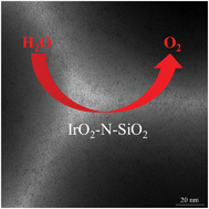 Graphical abstract: Promotion of the water oxidation activity of iridium oxide by a nitrogen coordination strategy