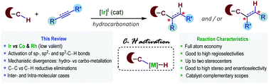 Graphical abstract: Catalytic addition of C–H bonds across C–C unsaturated systems promoted by iridium(i) and its group IX congeners