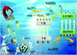 Graphical abstract: A magnetic γ-Fe2O3@PANI@TiO2 core–shell nanocomposite for arsenic removal via a coupled visible-light-induced photocatalytic oxidation–adsorption process